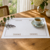 Delik İş Nakışlı Keten Amerikan Servisi 35x50 cm (2'li Set)