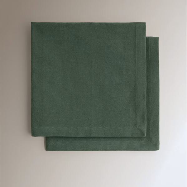 Genoa Dokuma Keten Leke Tutmaz Peçete Defne (2'li Set)