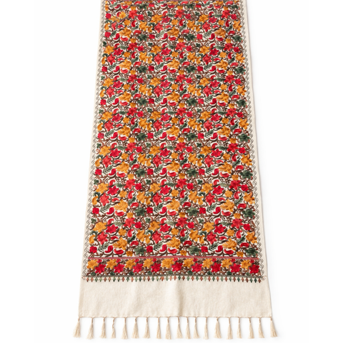 Riva Çok Amaçlı Yün Şal 70x200 cm Krem