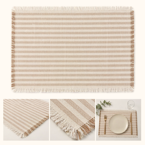 Nara Kenar Detaylı Amerikan Servisi 35x50 cm (2'li Set)