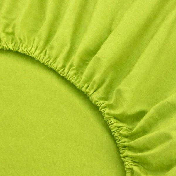 Tek Kişilik Lastikli Bambu Aloe Vera Çarşaf 100x200 cm Açık Yeşil