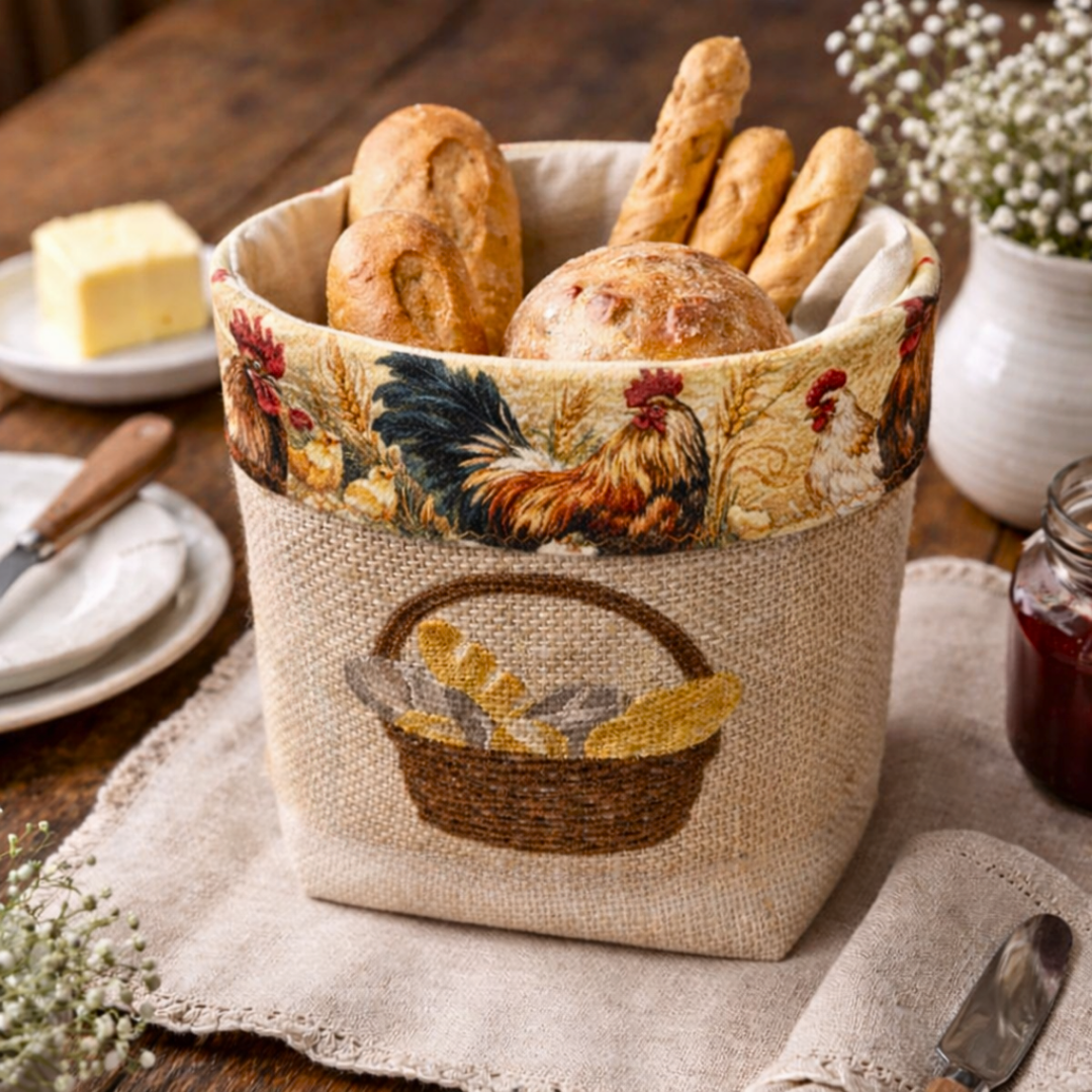 Bread Tasarım Organizer Sepeti Krem