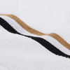 Harbor %100 Pamuk Bordür Detaylı Banyo Havlusu 70x140 cm Beyaz