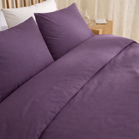 Carly %100 Dokuma Pamuk Çift Kişilik Nevresim Takımı 200x220 cm Lavanta