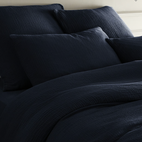 Allure Müslin Pamuk Nevresim Takımı Siyah