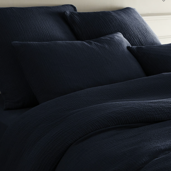 Allure Müslin Pamuk Nevresim Takımı Siyah