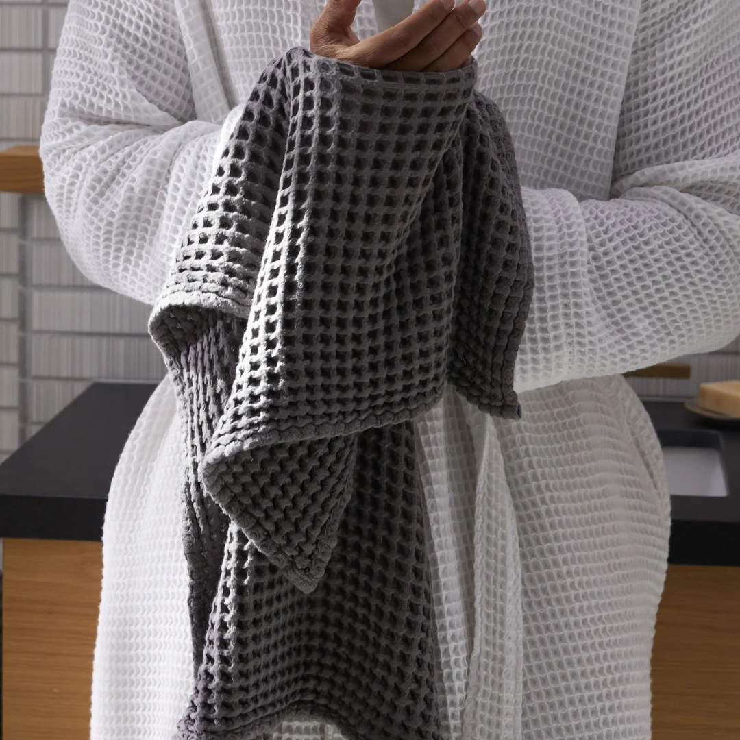 Waffle %100 Pamuk Havlu Füme