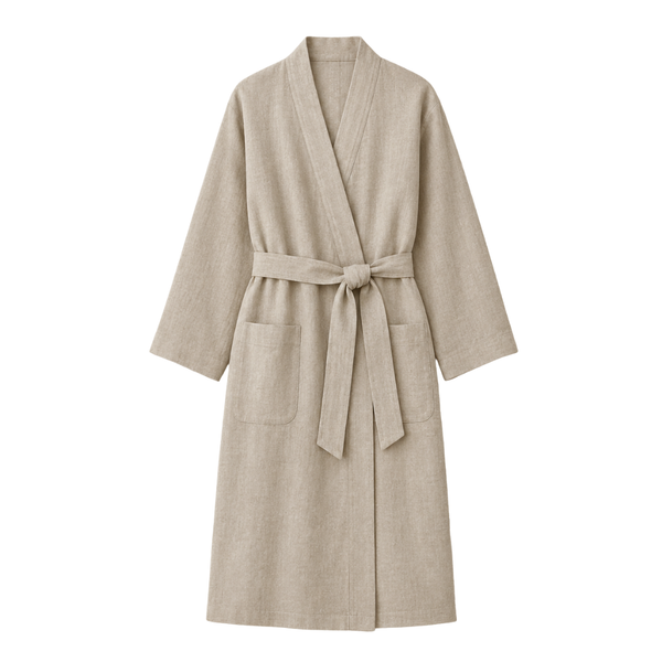 Luz Yıkanmış Keten Kimono Taş