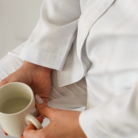 Minimal Gray %100 Pamuk Kadın Pijama Takımı