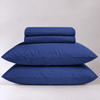 Carla %100 Premium Pamuk Ranforce Çift Kişilik Lastikli Çarşaf Seti 160x200 cmI Indigo Mavi
