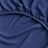 Carla %100 Premium Pamuk Ranforce Çift Kişilik Lastikli Çarşaf Seti 160x200 cmI Indigo Mavi