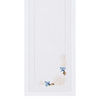 Corallia Nakışlı Keten Runner 50x160 cm Mavi