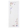 Corallia Nakışlı Keten Runner 50x160 cm Mercan