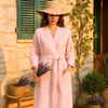 Luz Yıkanmış Keten Kimono Pudra