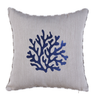 Coral Kırlent Kılıfı 45x45 cm Bej/Lacivert