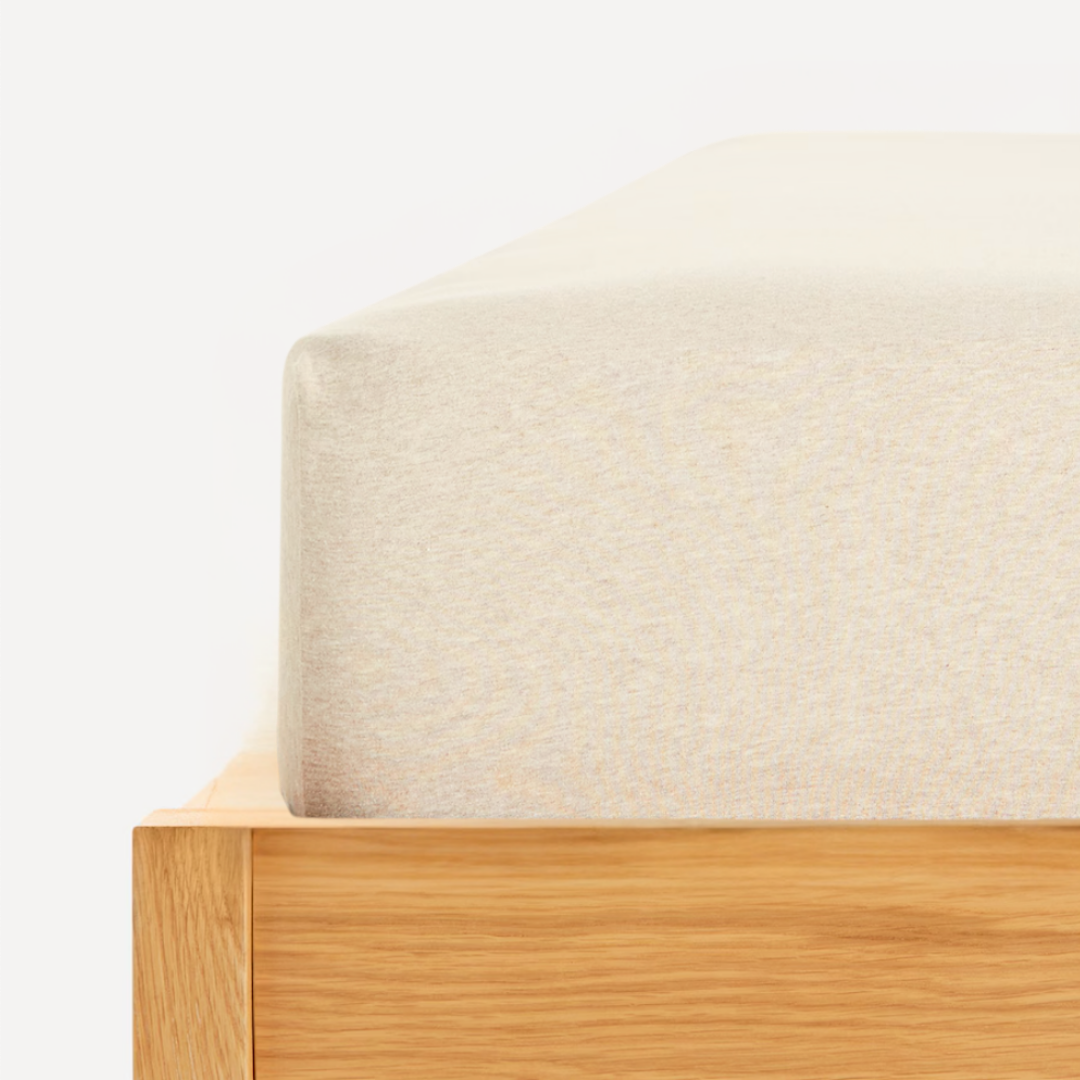 Tek Kişilik Lastikli Bambu Aloe Vera Çarşaf 100x200 cm Kırçıl Ekru