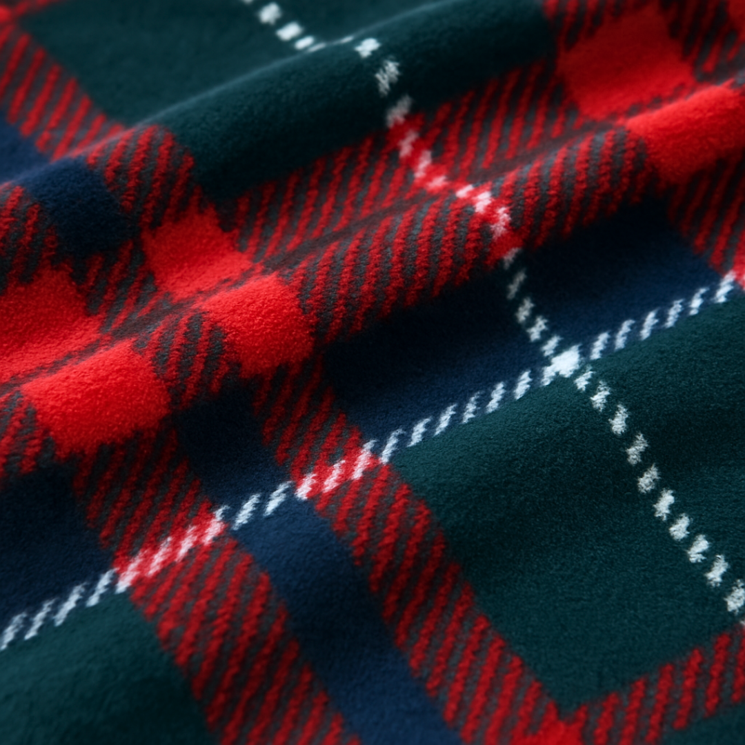 Tartan Welsoft Çift Kişilik Battaniye Yeşil 200x220 cm