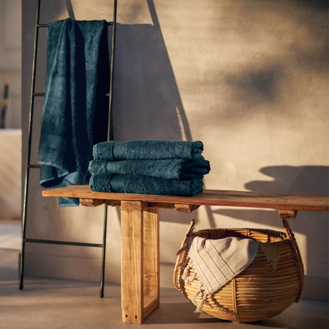 Ultra Soft Saf Pamuk Banyo Havlusu 70x140 cm Petrol Mavisi