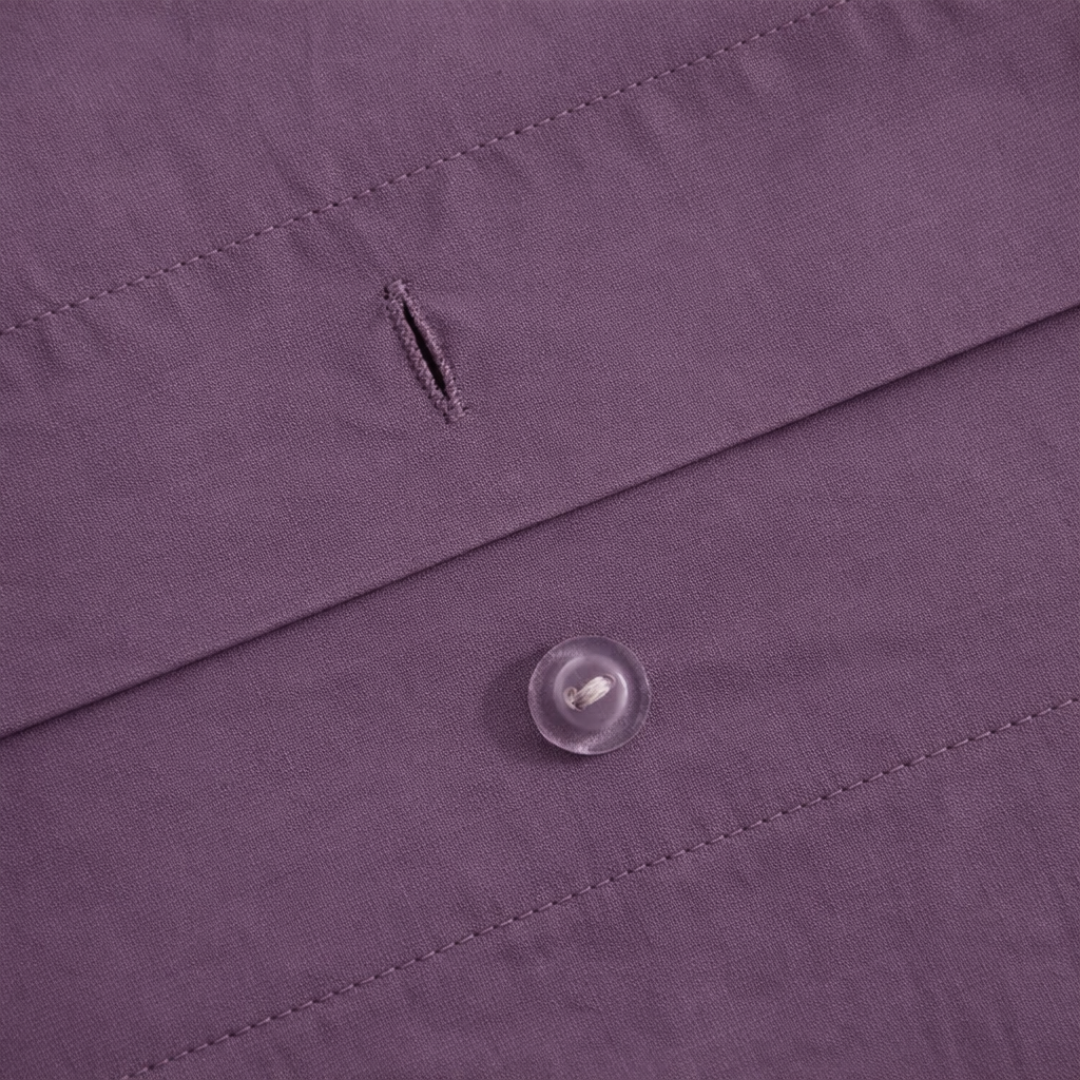 Carly %100 Dokuma Pamuk Çift Kişilik Nevresim Takımı 200x220 cm Lavanta