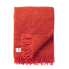 Woolmark Tek Kişilik Saf Yün Battaniye Mercan