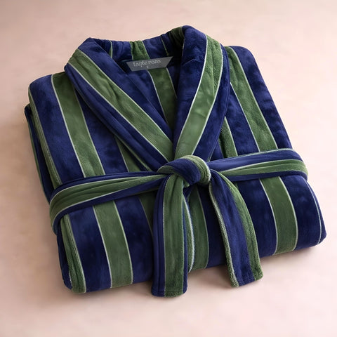 Misty Premium %100 Pamuk Unisex Bornoz Granit Haki