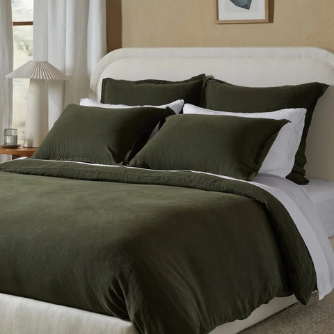 Allure Müslin Pamuk Nevresim Takımı Haki