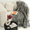 Heritage Check Çift Kişilik Pure Merino Wool Battaniye Füme (Limited)