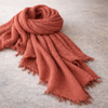 Cyra Bürümcük Dokulu Şal/Pareo Terracotta