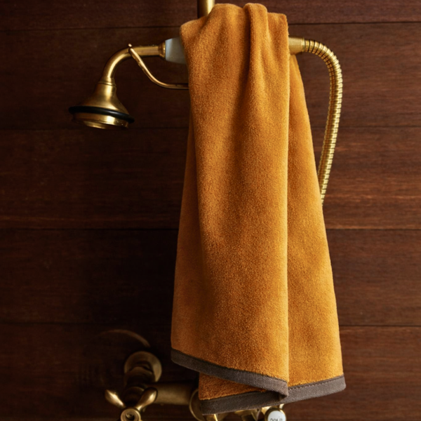 Hyge Kadife Yüz Havlusu 50x90 cm Hardal