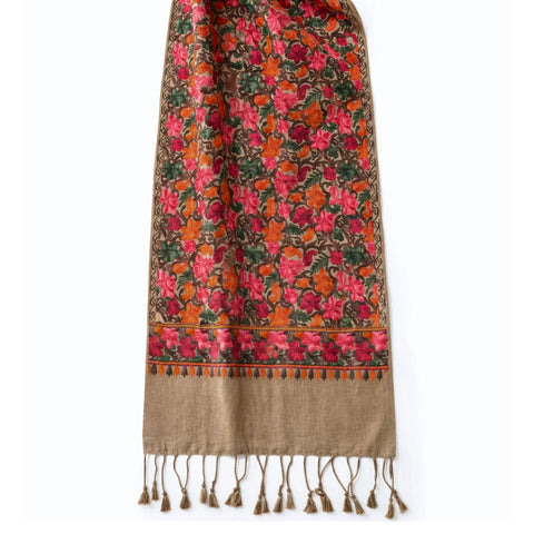 Riva Çok Amaçlı Yün Şal 70x200 cm Camel