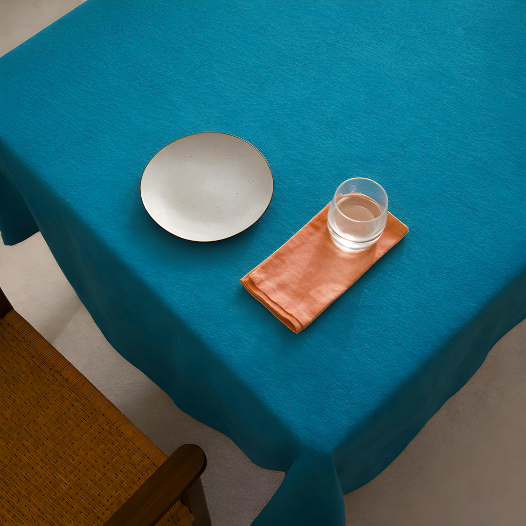 Genoa Dokuma Keten Leke Tutmaz Peçete Yavruağzı (2'li Set)