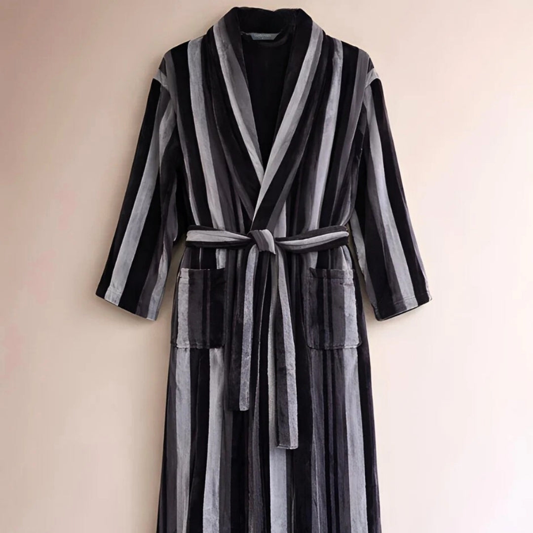 Misty Premium %100 Pamuk Unisex Bornoz Granit Füme