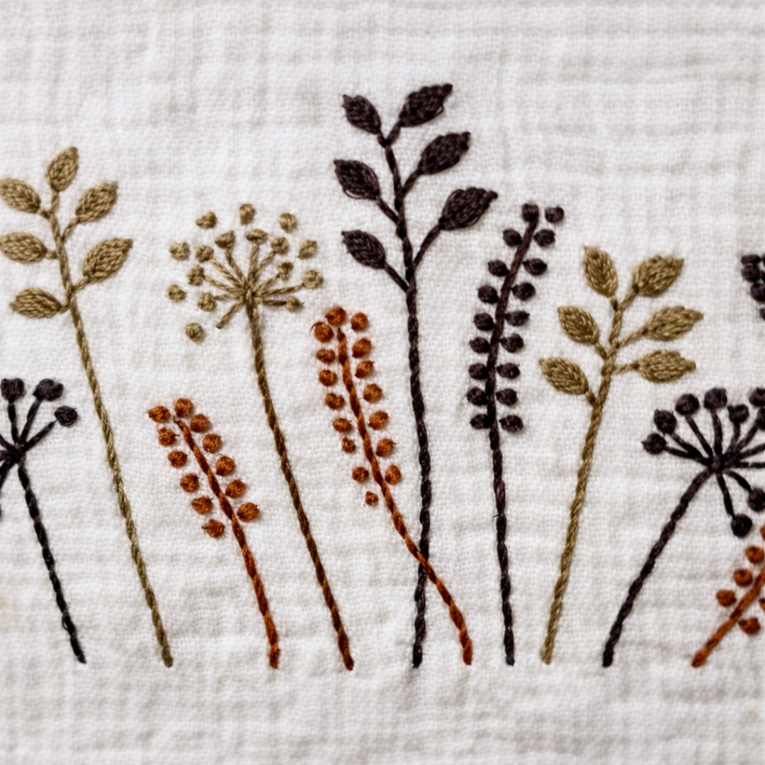 Botanica El Nakışlı Organik Pamuk Yüz Havlusu 50x90 cm