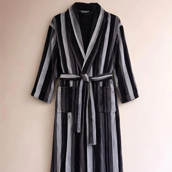 Misty Premium %100 Pamuk Unisex Bornoz Granit Füme