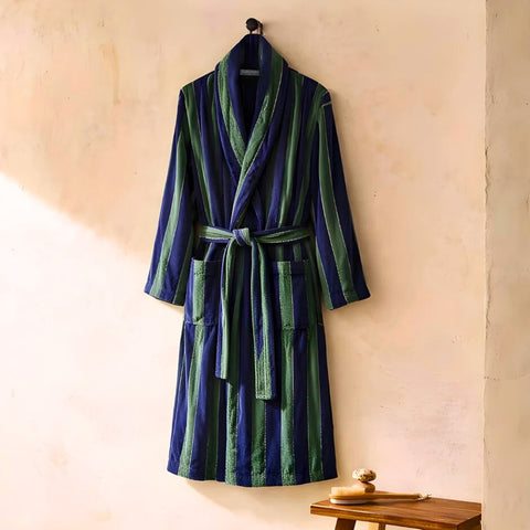 Misty Premium %100 Pamuk Unisex Bornoz Granit Haki