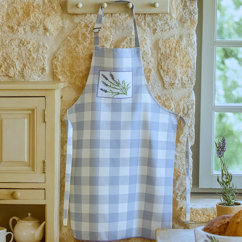 Lavender Nakışlı Mutfak Önlüğü