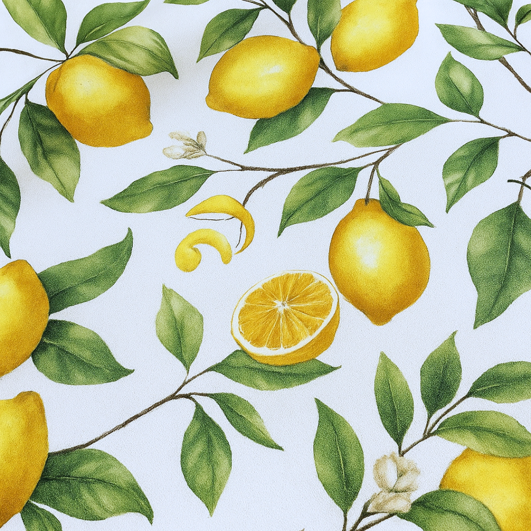 Lemonade Reçine Kaplamalı Dokuma Keten Leke Tutmaz Masa Örtüsü