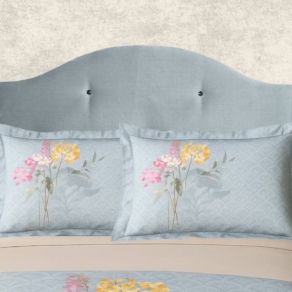 Lunar %100 Pamuk Ranforce 2'li 50x70 cm Volanlı Yastık Kılıfı Su Yeşili