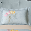 Lunar %100 Pamuk Ranforce 2'li 50x70 cm Volanlı Yastık Kılıfı Su Yeşili