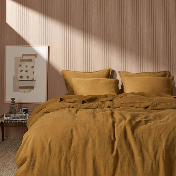 Allure Müslin Pamuk Süper King Size Düz Çarşaf 260x310 cm Safran