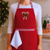 Candy Tasarım Mutfak Önlük Seti Kırmızı