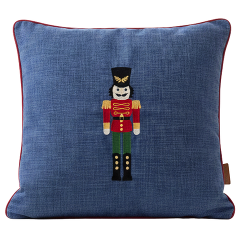 Nutcracker Nakışlı Premium Keten Kırlent Kılıfı
