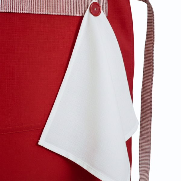 Candy Tasarım Mutfak Önlük Seti Kırmızı