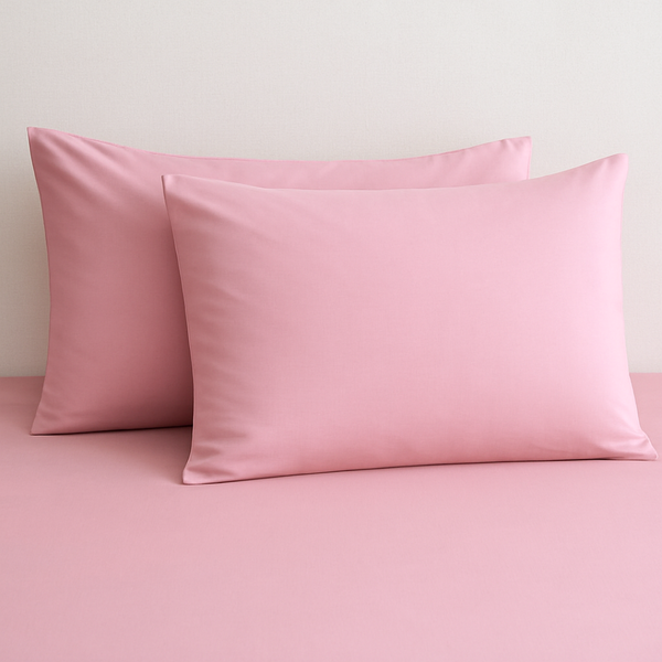 Stella %100 Pamuk Saten 2'li 50x70 cm Yastık Kılıfı Pembe
