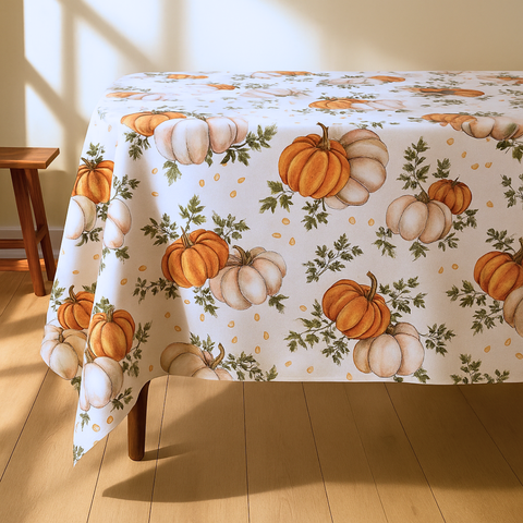 Autumn Reçine Kaplamalı Dokuma Keten Leke Tutmaz Masa Örtüsü