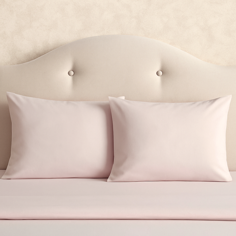 Stella %100 Pamuk Saten 2'li 50x70 cm Yastık Kılıfı Pudra