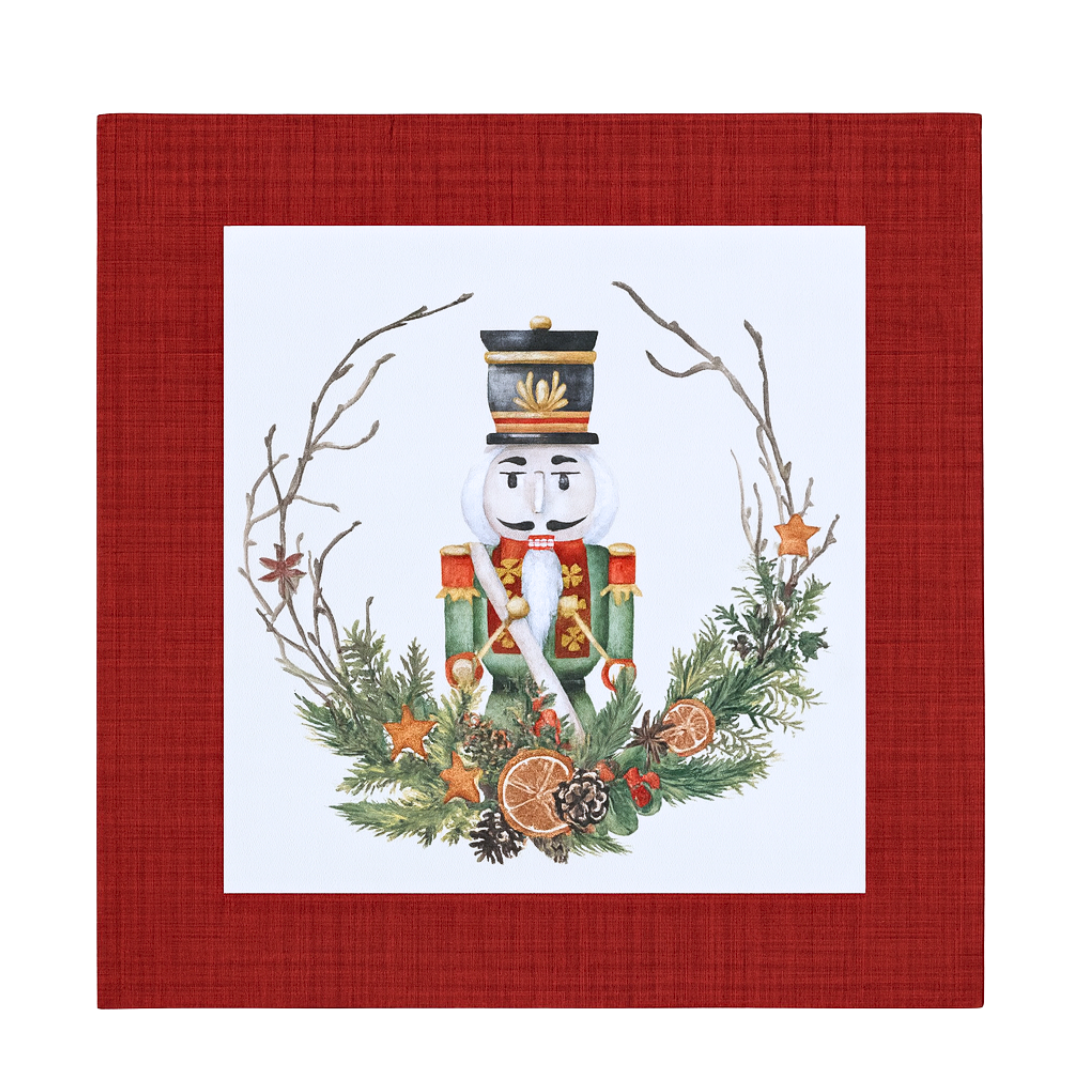 Nutcracker Pamuk Amerikan Servis/Peçete 45x45 cm