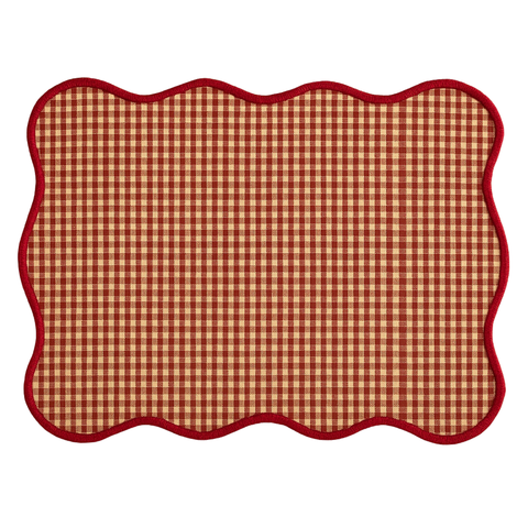 Jingle Kıvrımlı Amerikan Servisi 30x50 cm Kırmızı (2'li Set)