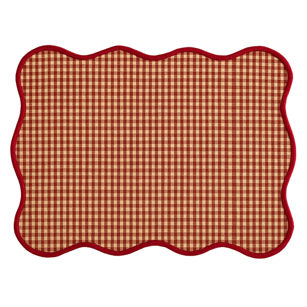 Jingle Kıvrımlı Amerikan Servisi 30x50 cm Kırmızı (2'li Set)