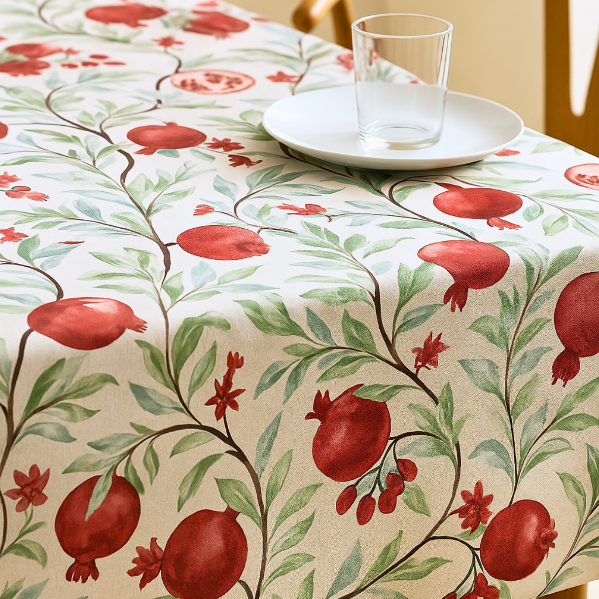 Granada Dokuma Keten Leke Tutmaz Masa Örtüsü